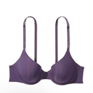 Victoria Secret T-shirt Lightly lined smooth micro-rib demi bra 32 D